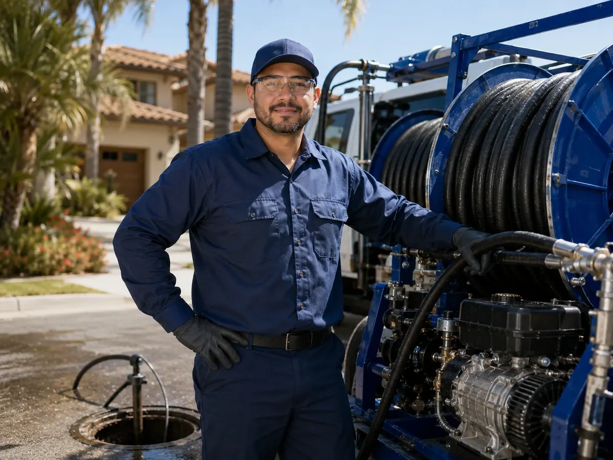Hydro jet sewer cleaning in Aguanga