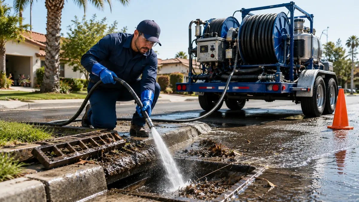 Storm Drain Hydro Jet Cleaning in Aguanga