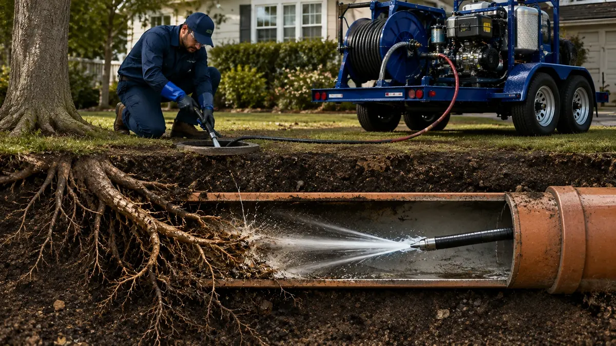 Tree Root Removal with Hydro Jetting in Aguanga